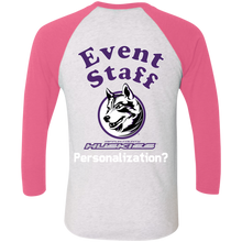 Load image into Gallery viewer, NL6051 Next Level Tri-Blend 3/4 Sleeve Baseball Raglan T-Shirt event