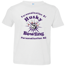 Load image into Gallery viewer, Bowling-purple text 3321 Toddler Jersey T-Shirt