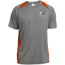 Load image into Gallery viewer, ST361 Sport-Tek Heather Colorblock Poly T-Shirt