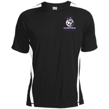 Load image into Gallery viewer, logo_outline_purple_text ST351 Sport-Tek Colorblock Dry Zone Crew