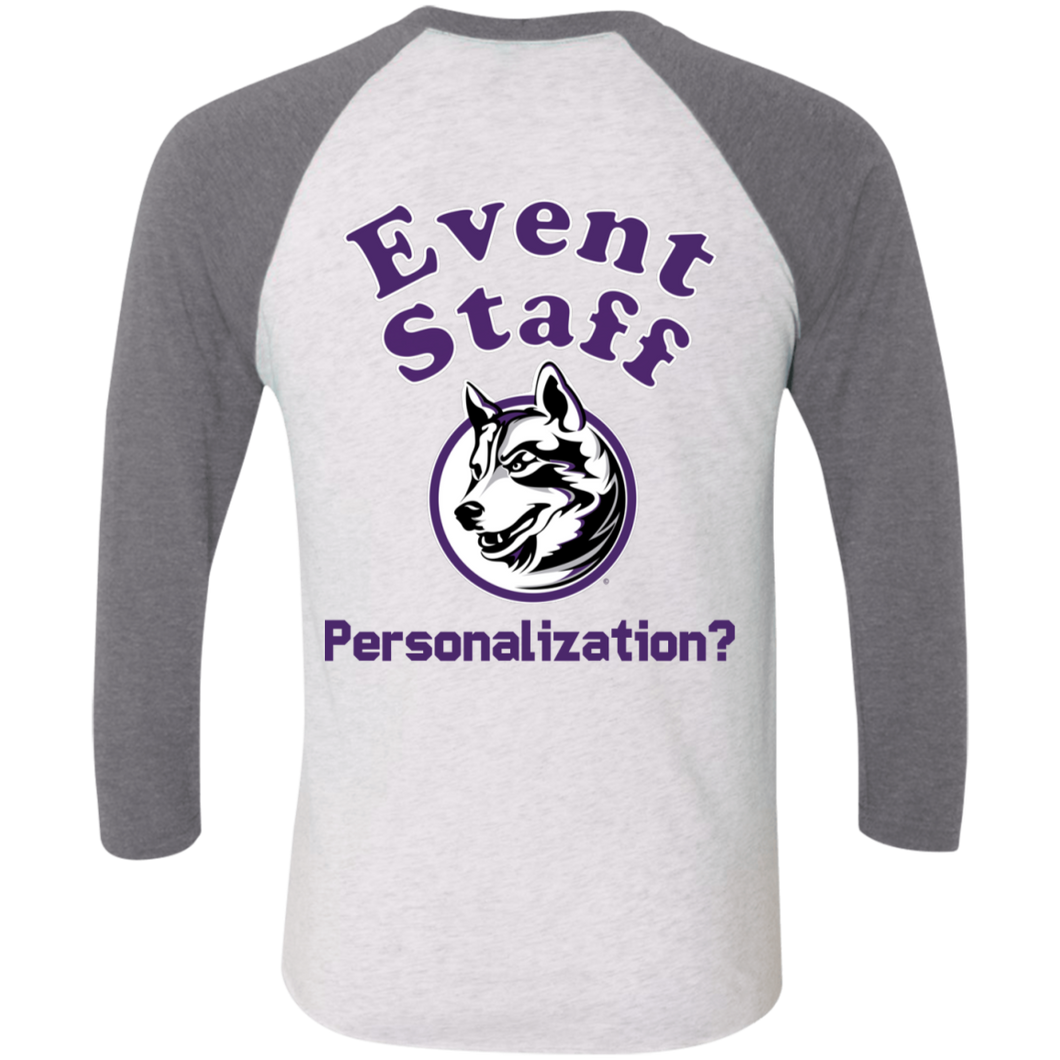 NL6051 Next Level Tri-Blend 3/4 Sleeve Baseball Raglan T-Shirt event