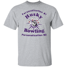 Load image into Gallery viewer, Bowling-purple text G500 5.3 oz. T-Shirt