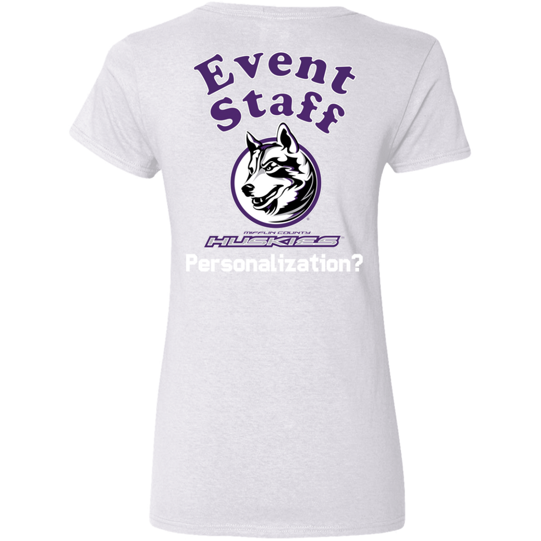 G500VL Gildan Ladies' 5.3 oz. V-Neck T-Shirt event