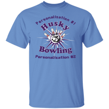 Load image into Gallery viewer, Bowling-purple text G500 5.3 oz. T-Shirt