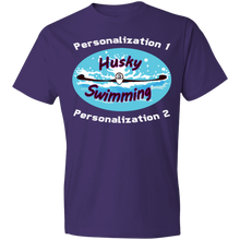 Load image into Gallery viewer, Swimming-white_text 980 Lightweight T-Shirt 4.5 oz