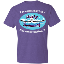 Load image into Gallery viewer, Swimming-white_text 980 Lightweight T-Shirt 4.5 oz