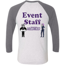Load image into Gallery viewer, NL6051 Next Level Tri-Blend 3/4 Sleeve Baseball Raglan T-Shirt event