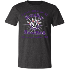 Load image into Gallery viewer, Bowling-purple text 3001C Unisex Jersey Short-Sleeve T-Shirt