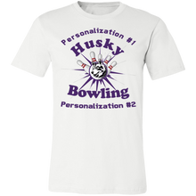 Load image into Gallery viewer, Bowling-purple text 3001C Unisex Jersey Short-Sleeve T-Shirt
