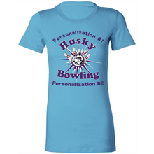 Load image into Gallery viewer, Bowling-purple text 6004 Ladies' Favorite T-Shirt