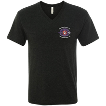 Load image into Gallery viewer, Basketball-white text NL6040 Next Level Men's Triblend V-Neck T-Shirt