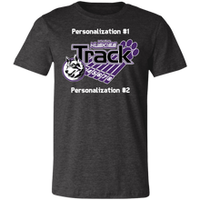 Load image into Gallery viewer, Track-white text 3001C Unisex Jersey Short-Sleeve T-Shirt