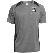 Load image into Gallery viewer, ST361 Sport-Tek Heather Colorblock Poly T-Shirt