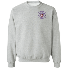 Load image into Gallery viewer, Basketball-purple-text G180 Gildan Crewneck Pullover Sweatshirt  8 oz.