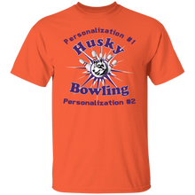 Load image into Gallery viewer, Bowling-purple text G500 5.3 oz. T-Shirt