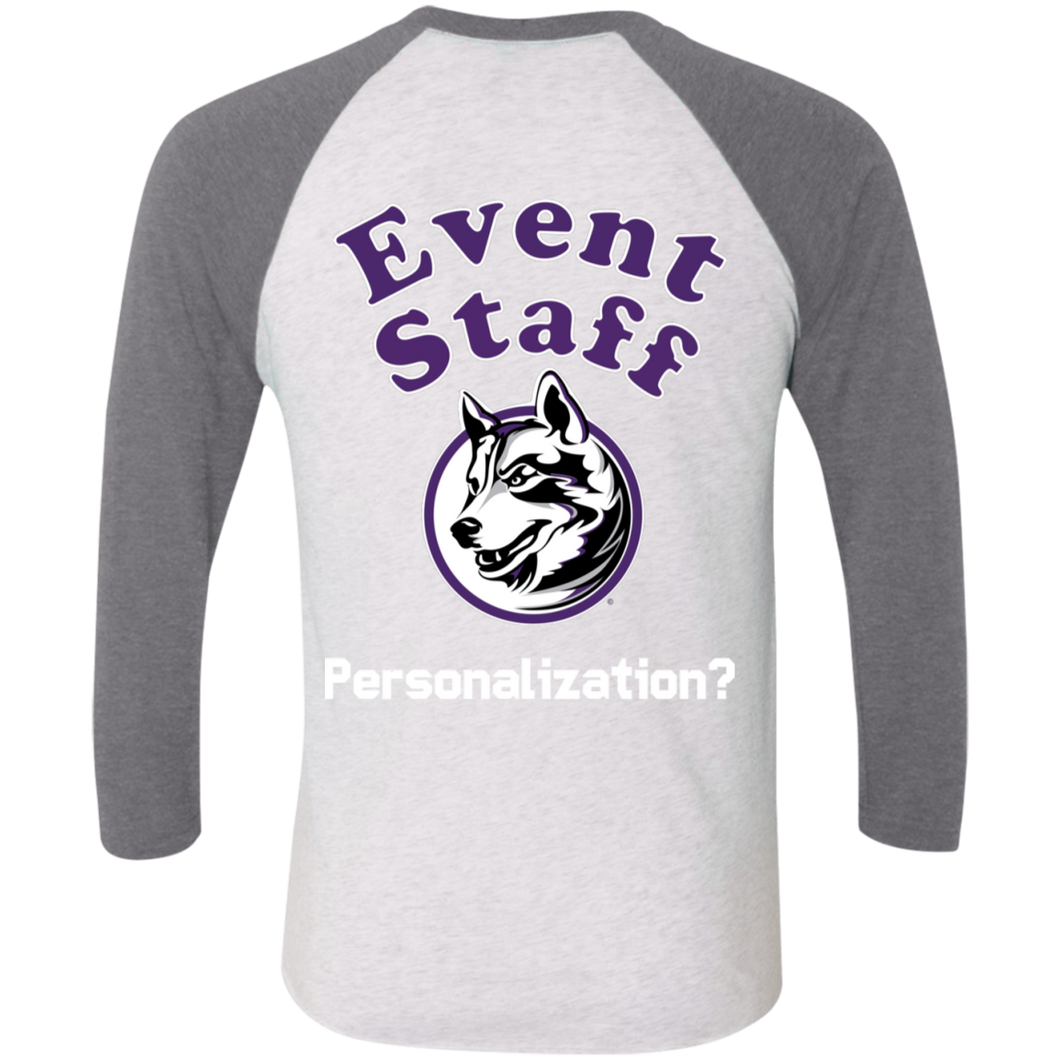 NL6051 Next Level Tri-Blend 3/4 Sleeve Baseball Raglan T-Shirt event