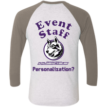 Load image into Gallery viewer, NL6051 Next Level Tri-Blend 3/4 Sleeve Baseball Raglan T-Shirt event