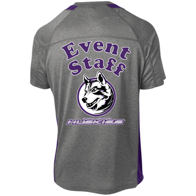 ST361 Sport-Tek Heather Colorblock Poly T-Shirt event