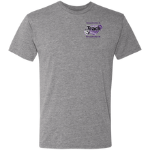 Load image into Gallery viewer, Track-purple text NL6010 Next Level Men's Triblend T-Shirt