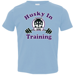 Husky in training 3321 Rabbit Skins Toddler Jersey T-Shirt