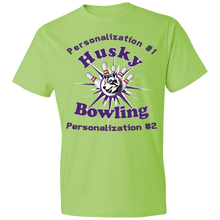Load image into Gallery viewer, Bowling-purple text 980 Lightweight T-Shirt 4.5 oz
