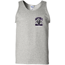 Load image into Gallery viewer, Wrestling-White-text G220 Gildan 100% Cotton Tank Top