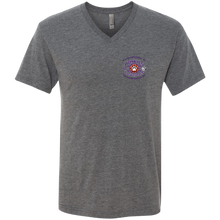 Load image into Gallery viewer, Basketball-purple-text NL6040 Next Level Men's Triblend V-Neck T-Shirt