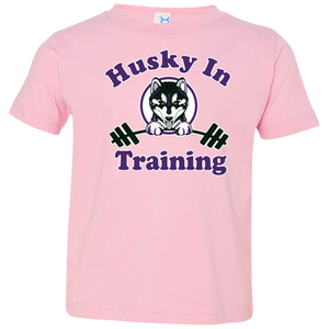 Husky in training 3321 Rabbit Skins Toddler Jersey T-Shirt