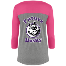 Load image into Gallery viewer, Husky in training DT2700 District Juniors&#39; Rally 3/4 Sleeve T-Shirt