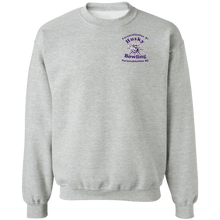 Load image into Gallery viewer, Bowling-purple text G180 Gildan Crewneck Pullover Sweatshirt  8 oz.