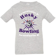 Load image into Gallery viewer, Bowling-white text 3322 Infant Jersey T-Shirt