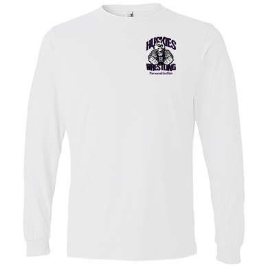 Wrestling-Purple-text 949 Anvil Lightweight LS T-Shirt