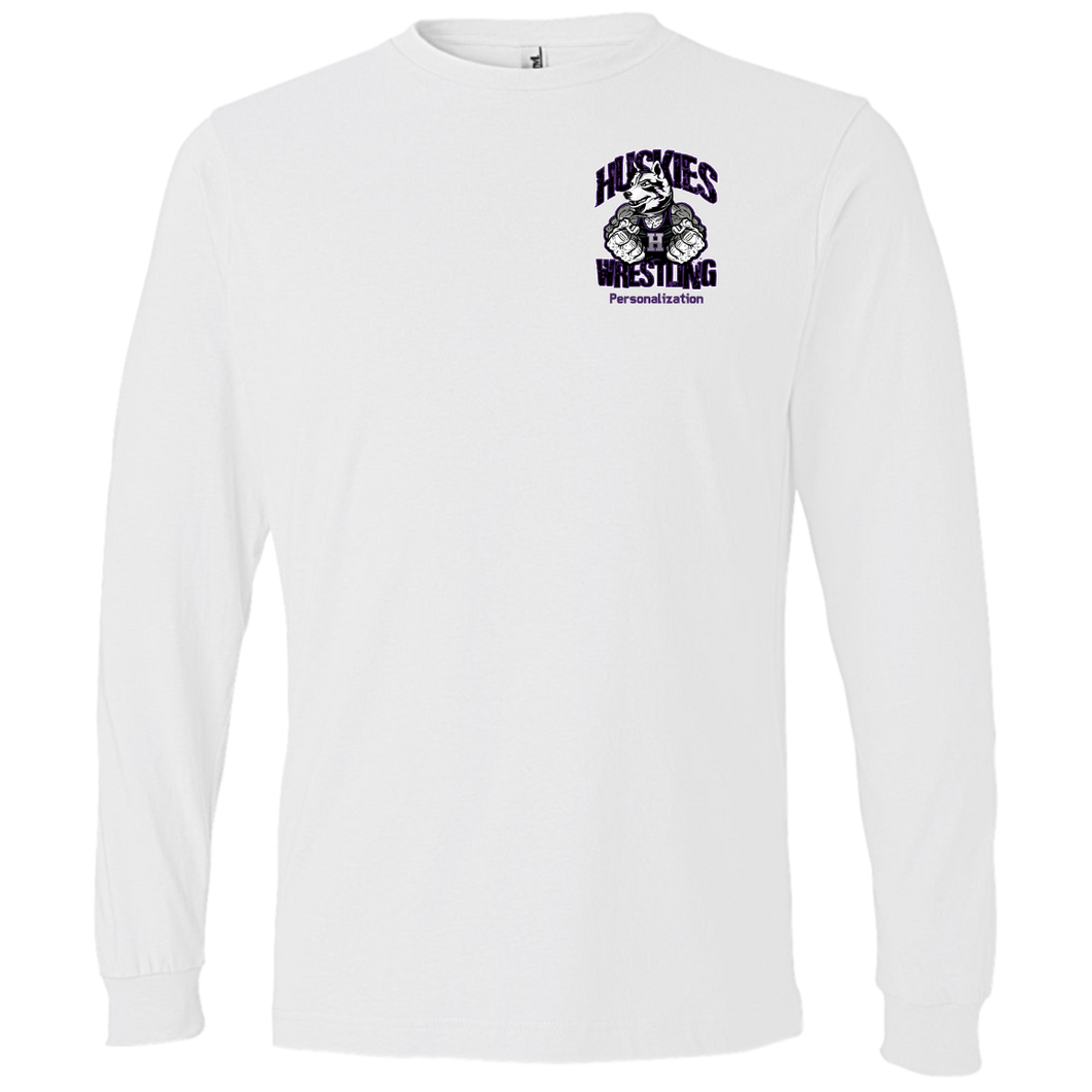 Wrestling-Purple-text 949 Anvil Lightweight LS T-Shirt