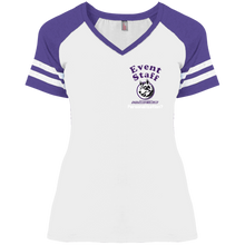 Load image into Gallery viewer, DM476 District Ladies&#39; Game V-Neck T-Shirt event