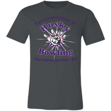 Load image into Gallery viewer, Bowling-purple text 3001C Unisex Jersey Short-Sleeve T-Shirt