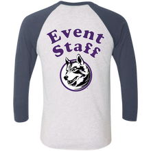 Load image into Gallery viewer, NL6051 Next Level Tri-Blend 3/4 Sleeve Baseball Raglan T-Shirt event