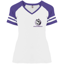 Load image into Gallery viewer, DM476 District Ladies&#39; Game V-Neck T-Shirt