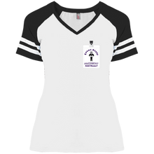 Load image into Gallery viewer, DM476 District Ladies&#39; Game V-Neck T-Shirt event
