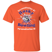 Load image into Gallery viewer, Bowling-white text G500B Youth 5.3 oz 100% Cotton T-Shirt