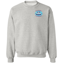 Load image into Gallery viewer, Swimming-purple_text G180 Gildan Crewneck Pullover Sweatshirt  8 oz.