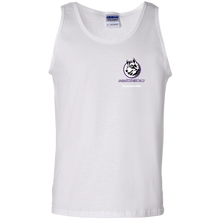 Load image into Gallery viewer, Logo with White Custom Text G220 Gildan 100% Cotton Tank Top