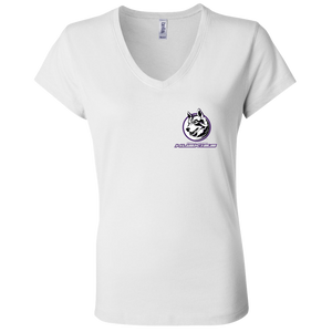 B6005 Bella + Canvas Ladies' Jersey V-Neck T-Shirt