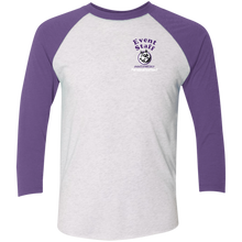 Load image into Gallery viewer, NL6051 Next Level Tri-Blend 3/4 Sleeve Baseball Raglan T-Shirt event