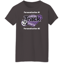 Load image into Gallery viewer, Track-white text G500L Ladies' 5.3 oz. T-Shirt