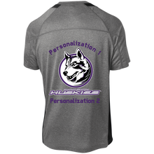 Load image into Gallery viewer, logo_outline_purple_text YST361 Sport-Tek Youth Colorblock Performance T-Shirt