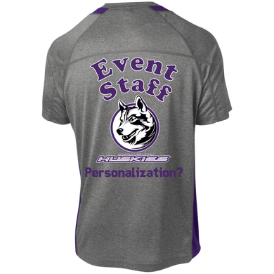 ST361 Sport-Tek Heather Colorblock Poly T-Shirt event