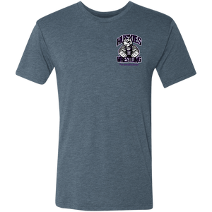 Wrestling-Purple-text NL6010 Next Level Men's Triblend T-Shirt