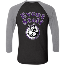 Load image into Gallery viewer, NL6051 Next Level Tri-Blend 3/4 Sleeve Baseball Raglan T-Shirt event