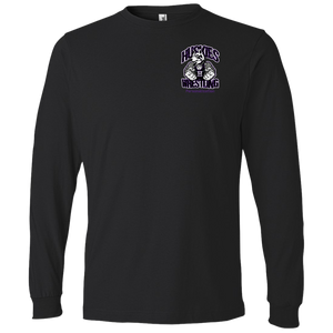 Wrestling-Purple-text 949 Anvil Lightweight LS T-Shirt