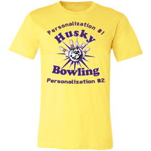 Load image into Gallery viewer, Bowling-purple text 3001C Unisex Jersey Short-Sleeve T-Shirt